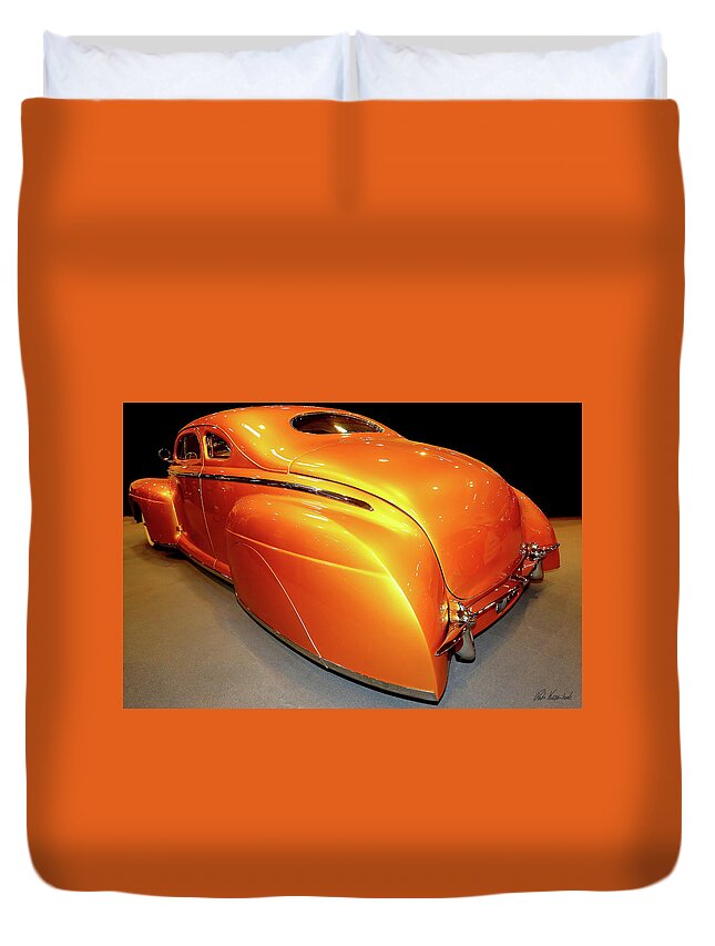 1948 Duvet Cover featuring the photograph 1948 Ford Coupe Deluxe by Peter Kraaibeek