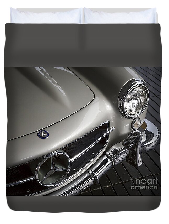 Mercedes Benz Duvet Cover featuring the photograph 1954 300 SL Gullwing by Dennis Hedberg