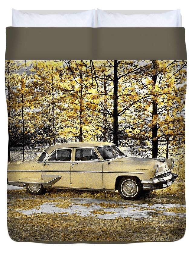 Chrysler Imperial Newport Duvet Cover featuring the photograph 1954 Imperial by Jamieson Brown
