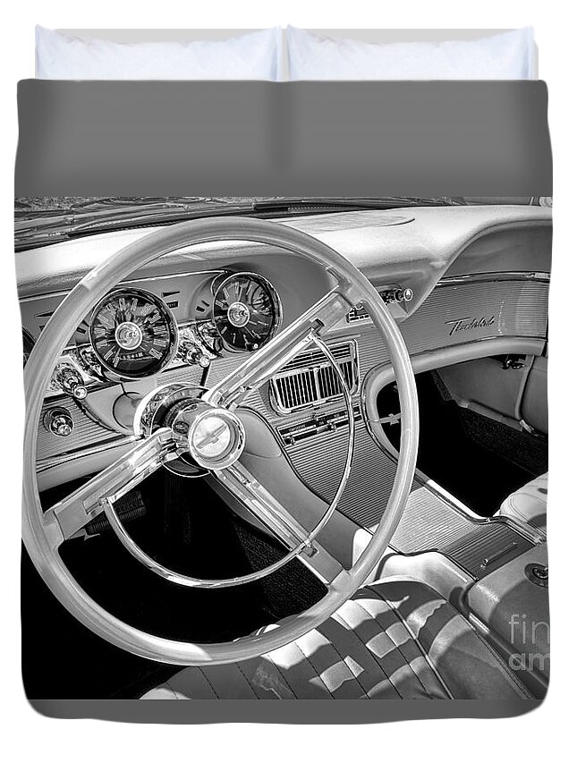 1961 Ford Thunderbird Interior Duvet Cover