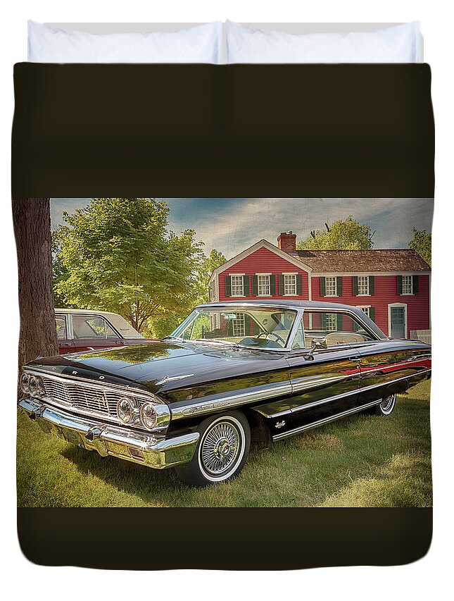 Ford Duvet Cover featuring the photograph 1964 Ford Galaxie 500 XL by Susan Rissi Tregoning