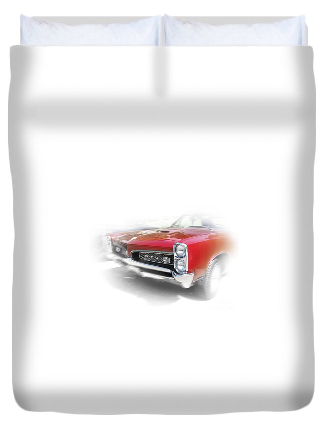 1967 Duvet Cover featuring the photograph 1967 Pontiac GTO by Ron Long
