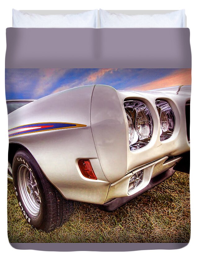 Gran Duvet Cover featuring the photograph 1970 Pontiac GTO The Judge by Gordon Dean II