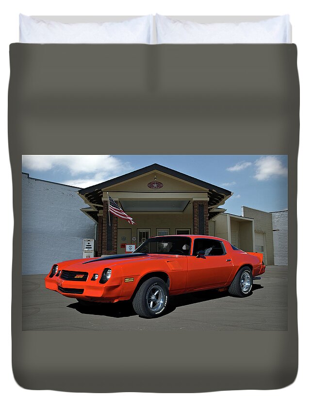 1981 Duvet Cover featuring the photograph 1981 Camaro Z28 by Tim McCullough