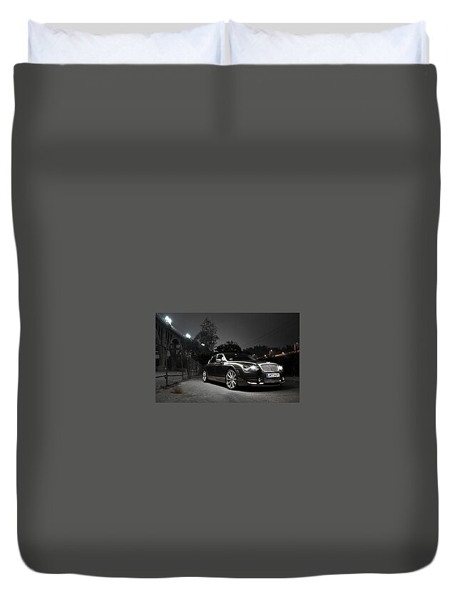 Bentley Duvet Cover featuring the photograph Bentley #2 by Mariel Mcmeeking