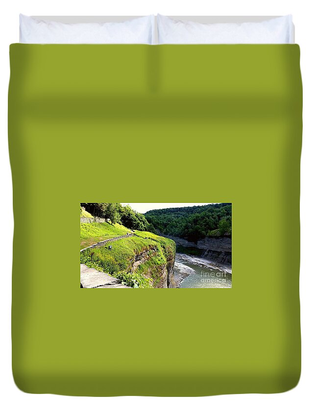 Canyon Duvet Cover featuring the photograph Canyon #2 by Raymond Earley
