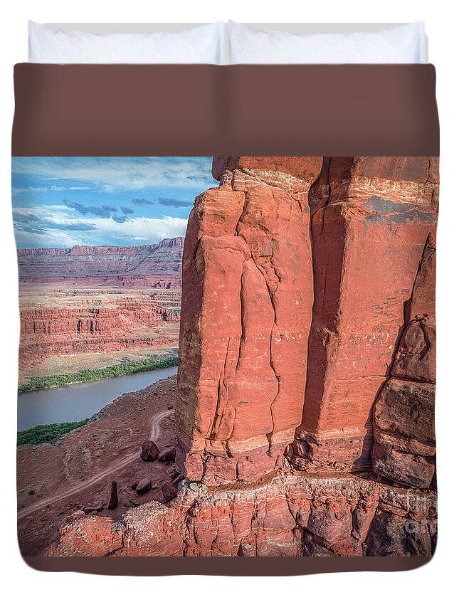4wd Duvet Cover featuring the photograph Chicken Corner Trail and Colorado River #3 by Marek Uliasz