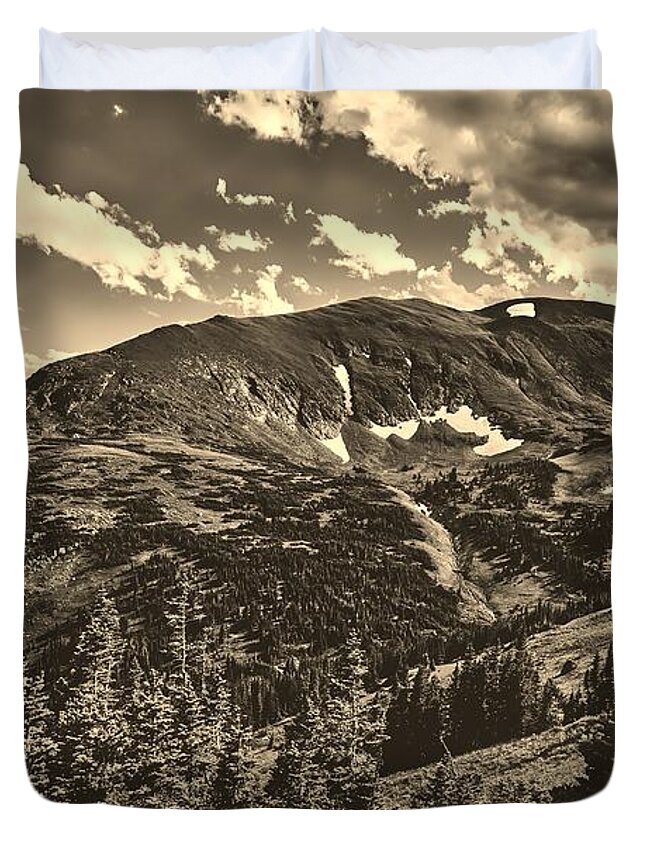 Timberline Duvet Cover featuring the photograph Colorado Timberline #2 by Mountain Dreams