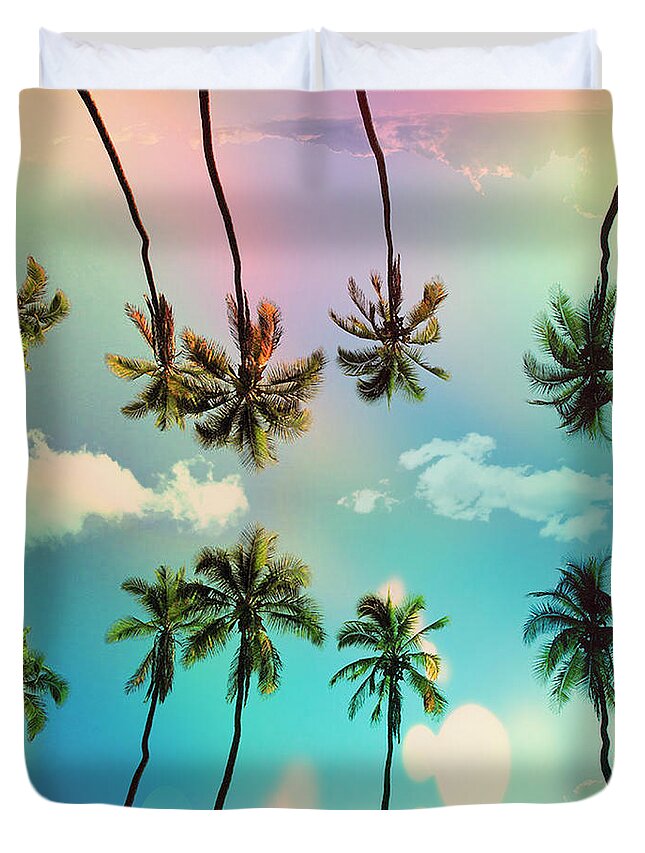 Venice Beach Duvet Cover featuring the digital art Florida by Mark Ashkenazi