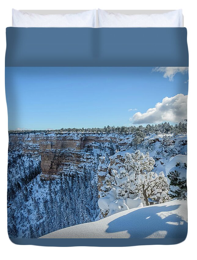 Grand Canyon Duvet Cover featuring the photograph Grand Canyon #2 by Mike Ronnebeck