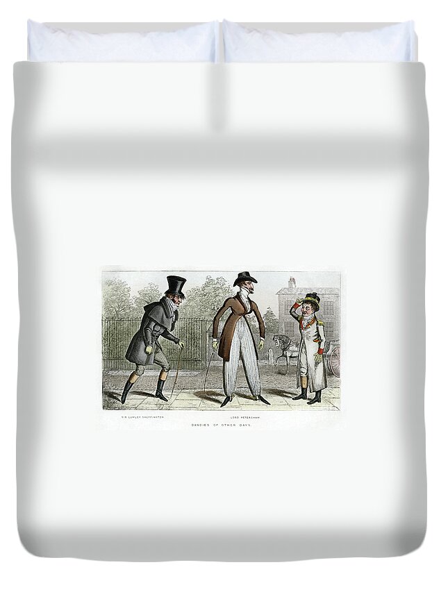 1815 Duvet Cover featuring the drawing LONDON, c1815. #2 by Granger