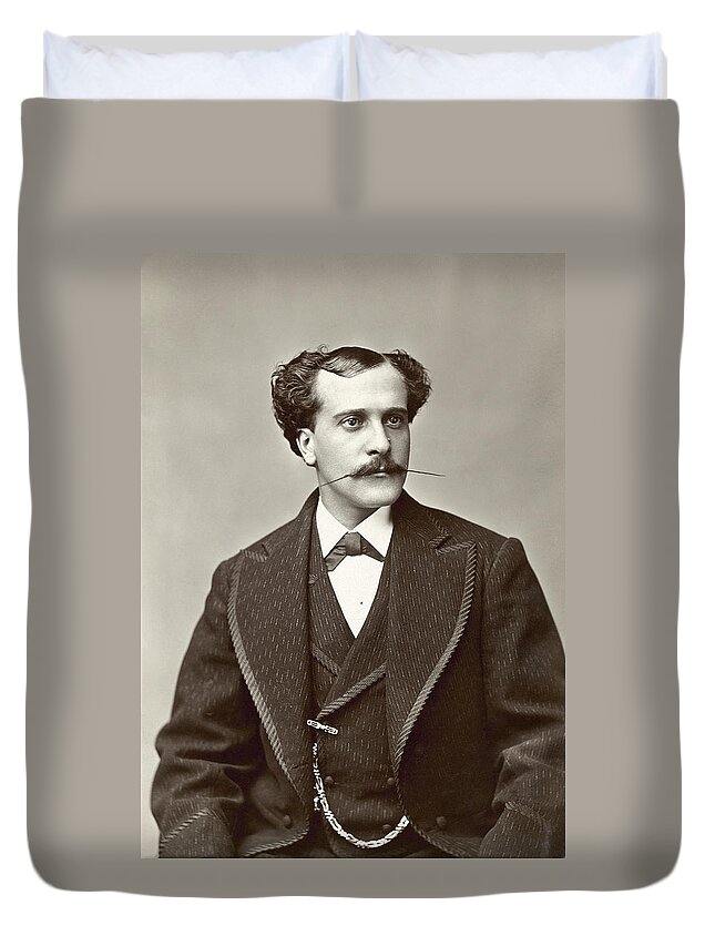 19th Century Duvet Cover featuring the photograph MAN, 19th CENTURY #2 by Granger