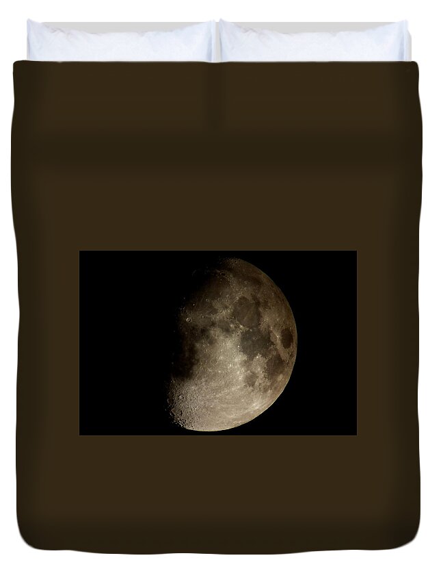 Moon Duvet Cover featuring the photograph Moon #2 by George Leask