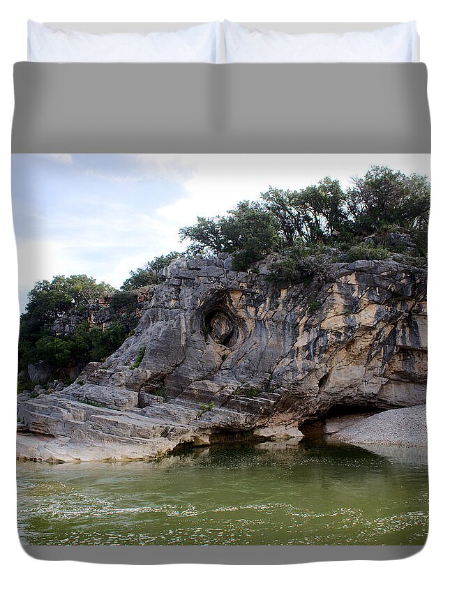 James Smullins Duvet Cover featuring the photograph Pedernales falls #3 by James Smullins