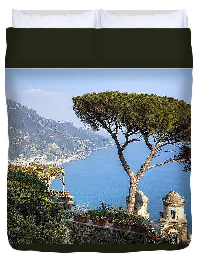 Villa Rufolo Duvet Cover featuring the photograph Ravello - Amalfi Coast #2 by Joana Kruse