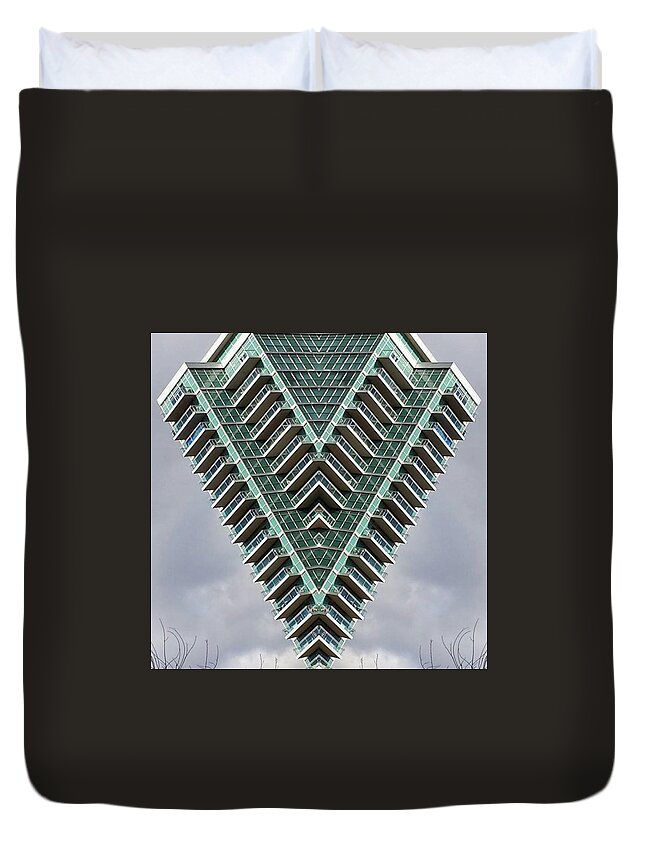 Skyscaper Duvet Cover featuring the photograph Urbanfox by Razvan N Rapaport