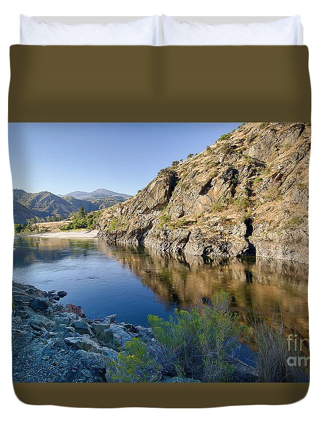 Idaho Duvet Cover featuring the photograph Salmon River Canyon #2 by Idaho Scenic Images Linda Lantzy