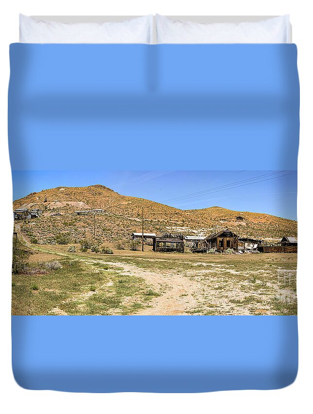 Brown Duvet Cover featuring the photograph The Ghost Town #2 by Joe Lach