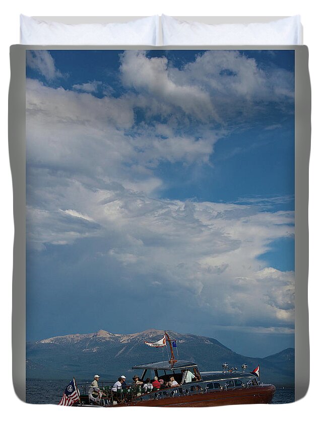 Thunderbird Duvet Cover featuring the photograph Thunderbird Lake Tahoe 25 percent discount until April 14 by Steven Lapkin