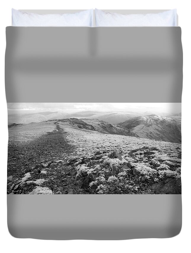 Nature Duvet Cover featuring the photograph Top of the hills #2 by Lukasz Ryszka