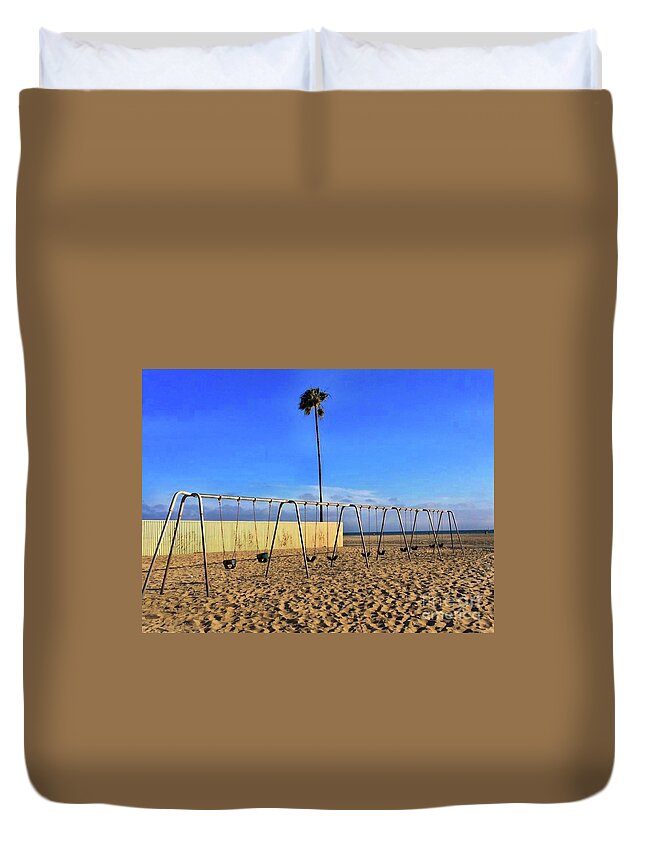 California Duvet Cover featuring the photograph Venice Beach - CA #2 by Doc Braham