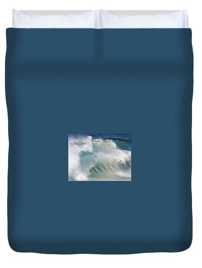 Wave Duvet Cover featuring the digital art Wave #2 by Maye Loeser