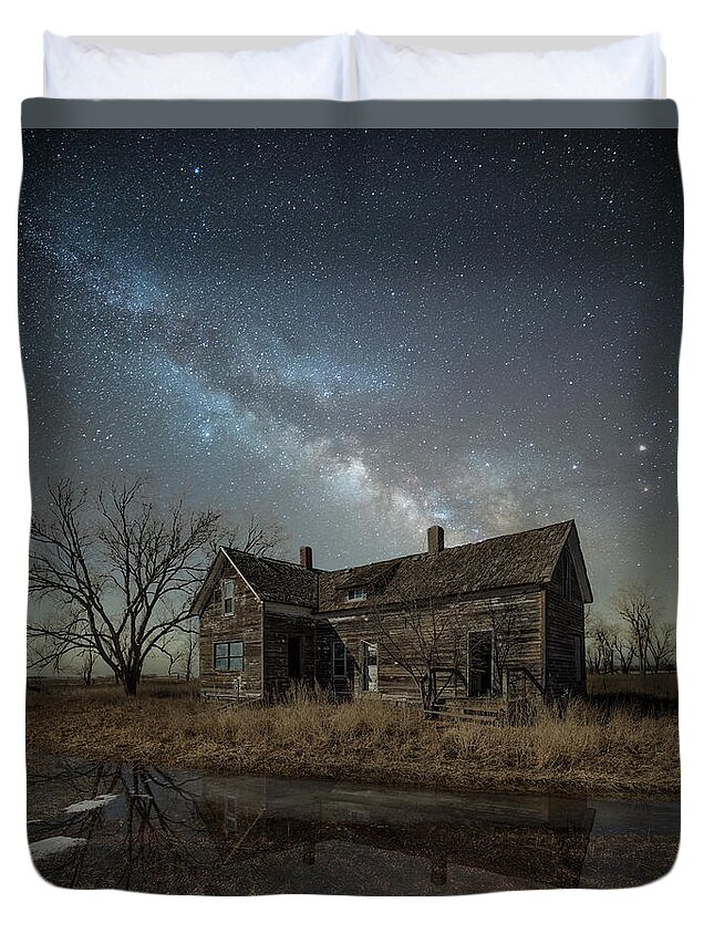 Abandoned Duvet Cover featuring the photograph What Once Was #2 by Aaron J Groen