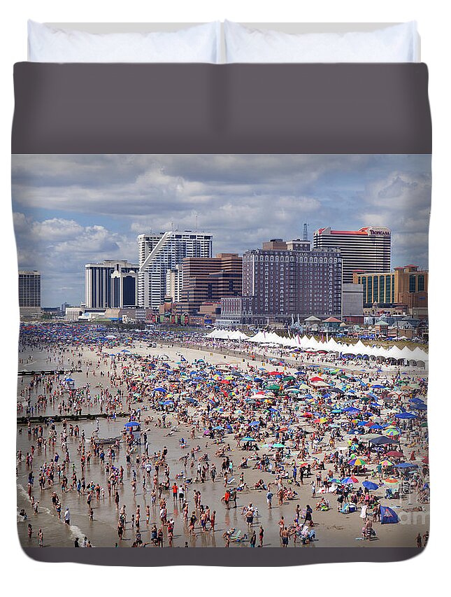 Atlantic City Duvet Cover featuring the photograph Atlantic City - New Jersey #20 by Anthony Totah