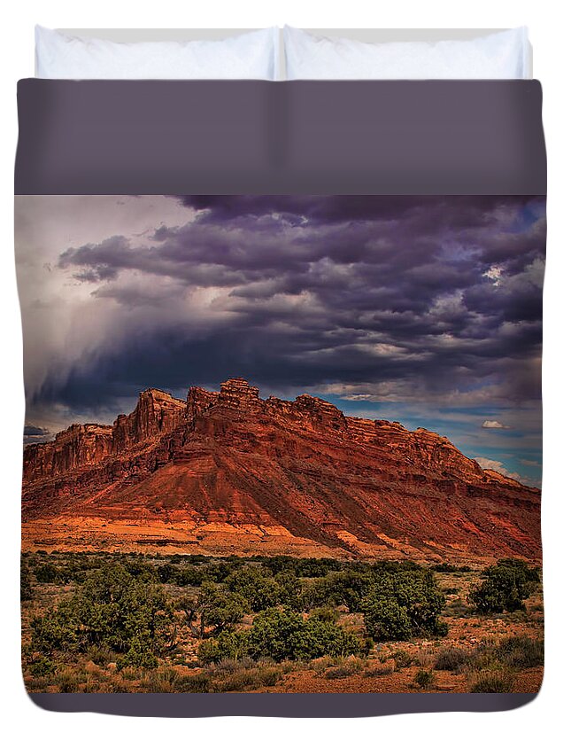 San Rafael Swell Duvet Cover featuring the photograph San Rafael Swell by Mark Smith