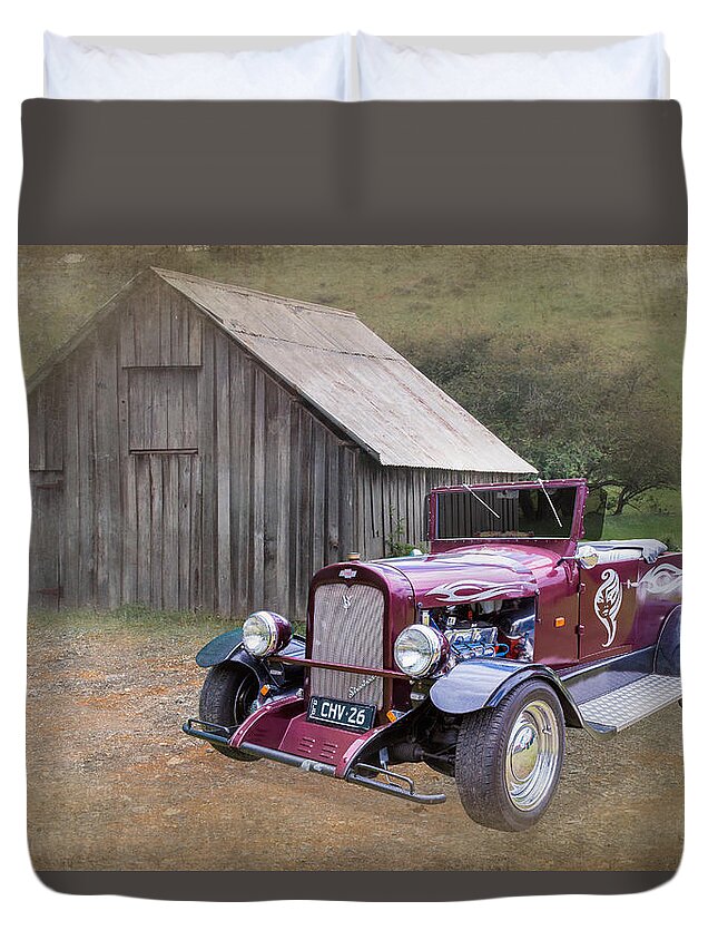 Hot Rod Duvet Cover featuring the photograph 26 Chevy Roadster by Keith Hawley
