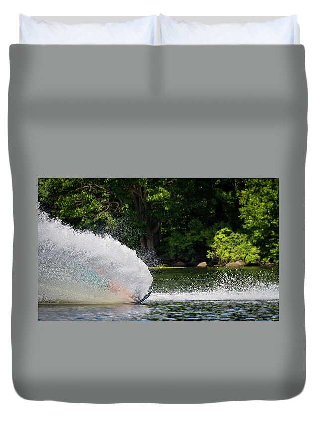  Duvet Cover featuring the photograph 38th Annual Lakes Region Open Water Ski Tournament #28 by Benjamin Dahl