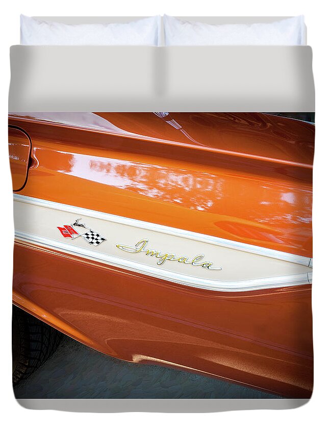 1961 Chevrolet Impala Duvet Cover featuring the photograph 1961 Chevrolet Impala SS #3 by Rich Franco