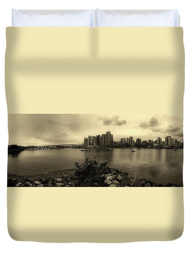 Vancouver Duvet Cover featuring the photograph A View Of Vancouver #3 by Mountain Dreams