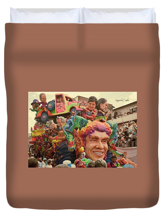Carnival Duvet Cover featuring the photograph Carnival #3 by Jackie Russo