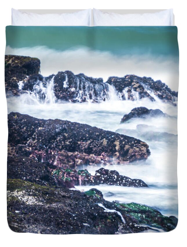 Usa Duvet Cover featuring the photograph Coastal Scenes At Usa Pacific Coast #3 by Alex Grichenko