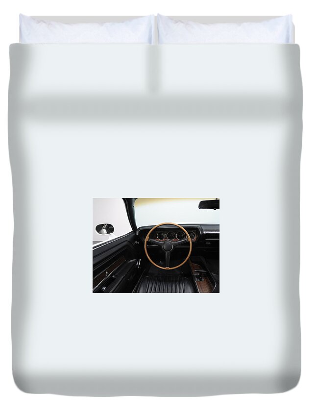 Dodge Challenger Rt Duvet Cover featuring the photograph Dodge Challenger RT #3 by Jackie Russo