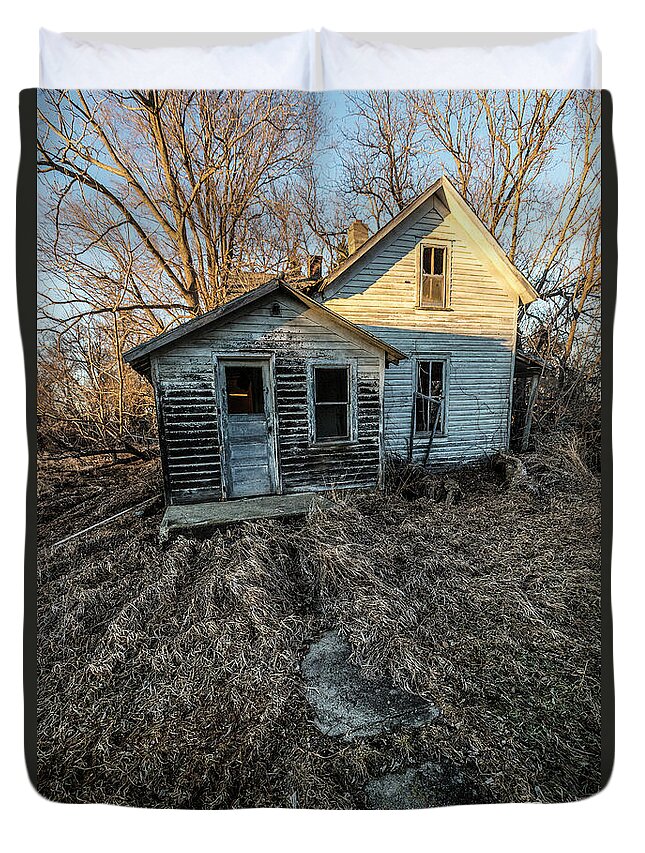 Trees Duvet Cover featuring the photograph Forgotten #3 by Aaron J Groen