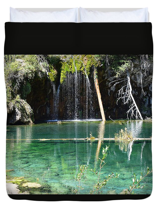Colorado Duvet Cover featuring the photograph Hanging Lake #3 by Curtis Krusie