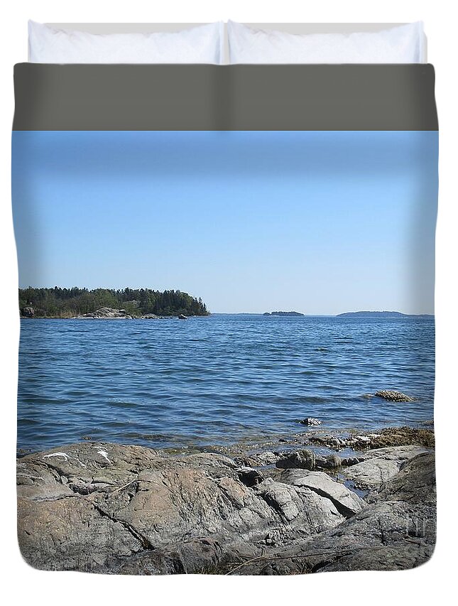 Trosa Duvet Cover featuring the photograph In Stensund #2 by Chani Demuijlder