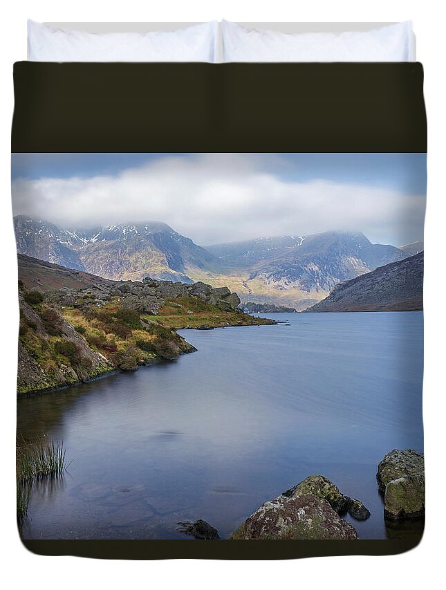 Wales Duvet Cover featuring the photograph Llyn Ogwen #3 by Ian Mitchell