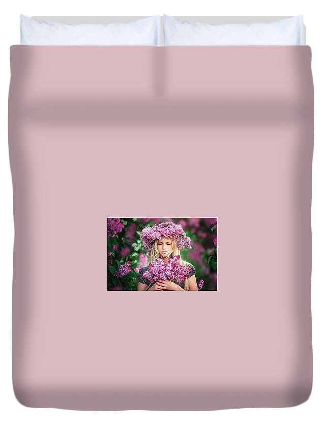 Model Duvet Cover featuring the photograph Model #3 by Jackie Russo