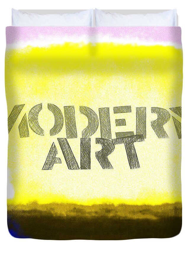 Modern Duvet Cover featuring the digital art Modern Art #3 by Gary Grayson