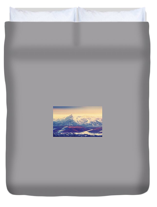 Mountain Duvet Cover featuring the photograph Mountain #3 by Mariel Mcmeeking