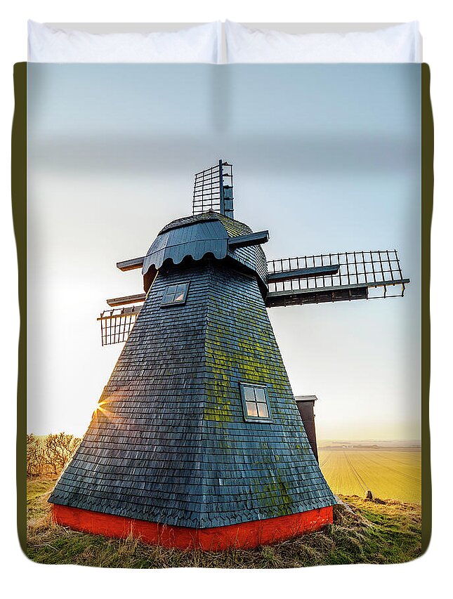 Old Duvet Cover featuring the photograph Old mill #3 by Mike Santis