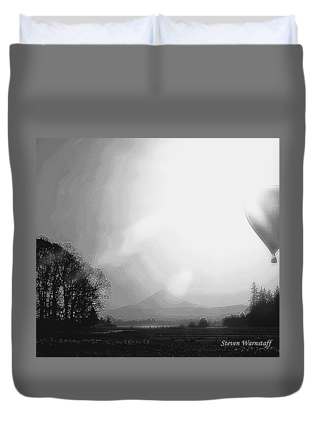 Mt. Hood Duvet Cover featuring the photograph Once Upon A Time #1 by Steve Warnstaff