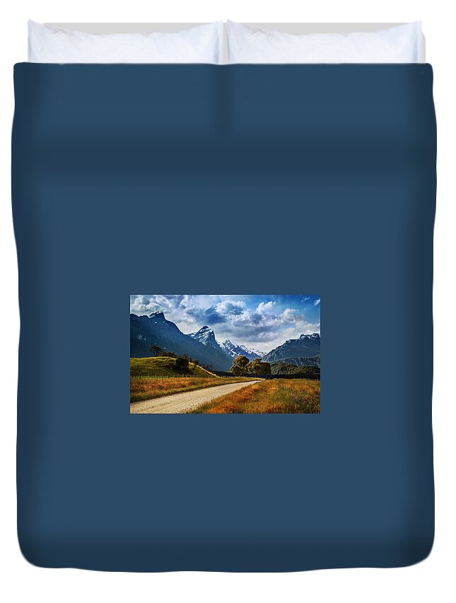 Path Duvet Cover featuring the photograph Path #3 by Mariel Mcmeeking