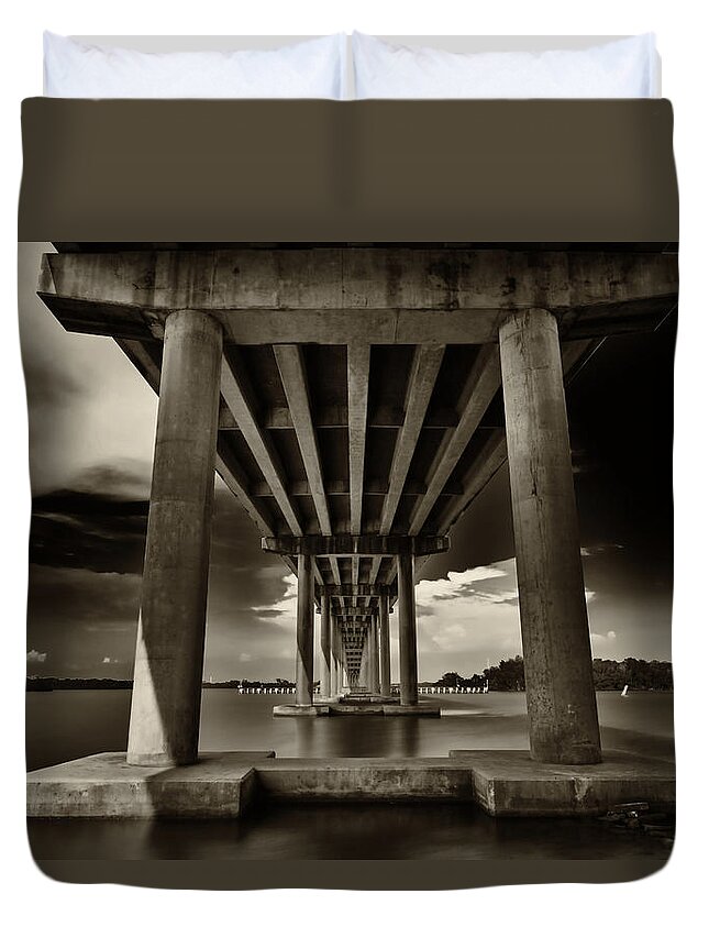 Everglades Duvet Cover featuring the photograph San Marco Bridge by Raul Rodriguez