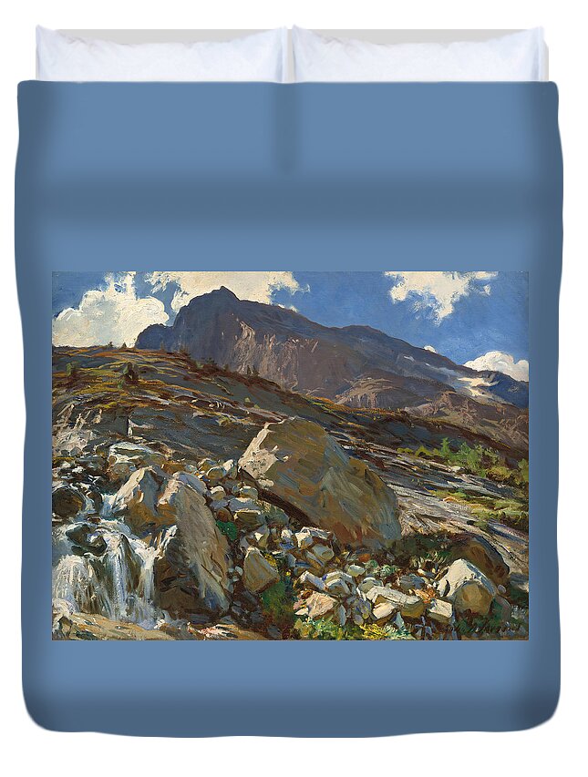 John Singer Sargent Duvet Cover featuring the painting Simplon Pass by John Singer Sargent
