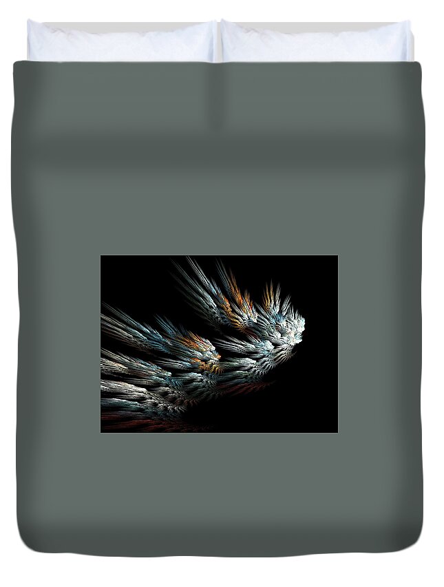 Flight Duvet Cover featuring the digital art Taking Wing #4 by Rein Nomm