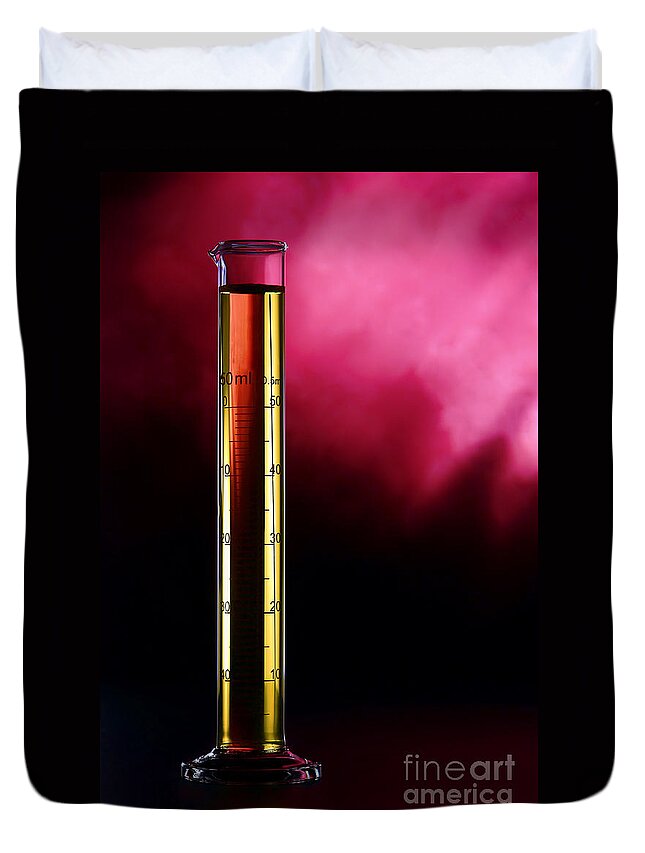 Chemical Duvet Cover featuring the photograph Laboratory Equipment in Science Research Lab #31 by Olivier Le Queinec